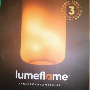 LUMEFLAME Flickering Lightbulb with adjustable modes
